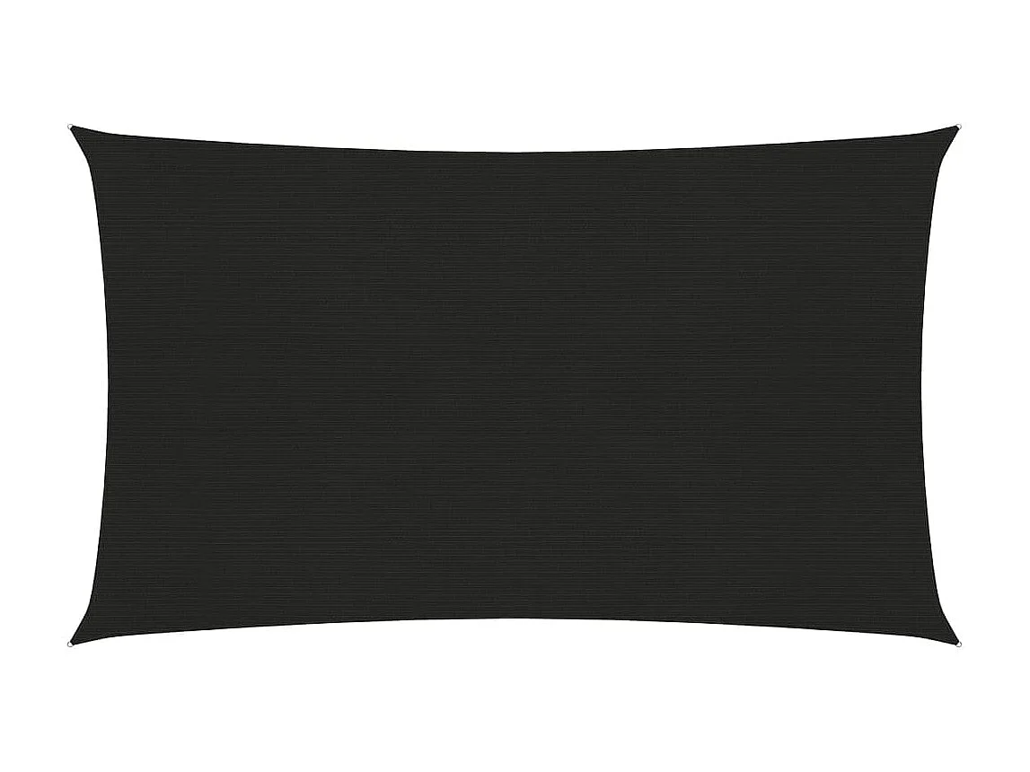 Vela in tessuto per ombrellone 160 g/m² 2 x 5 m HDPE nero 02_0009192