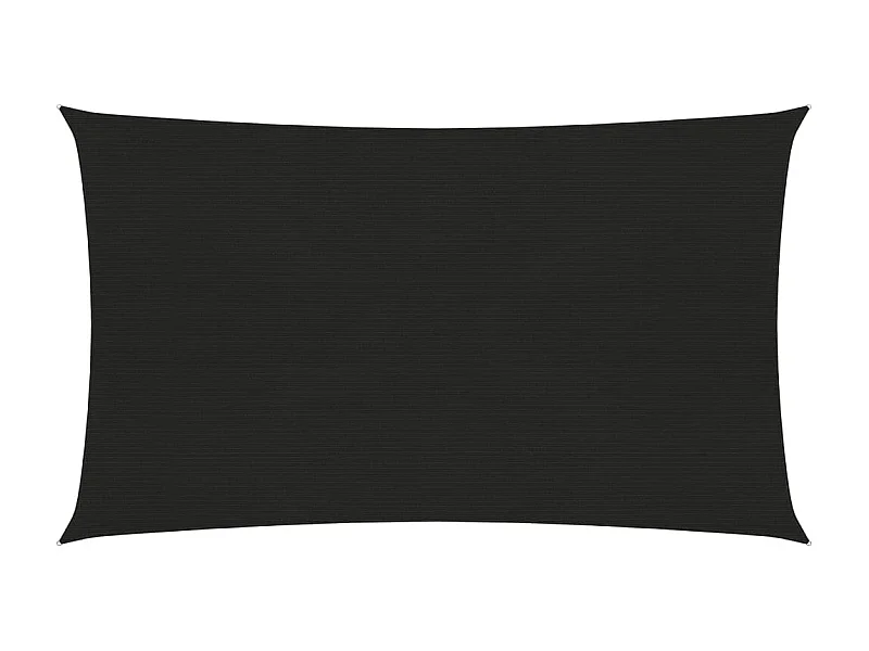 Voile toile d'ombrage parasol noire 500 x 200 x 200 cm 02_0009192