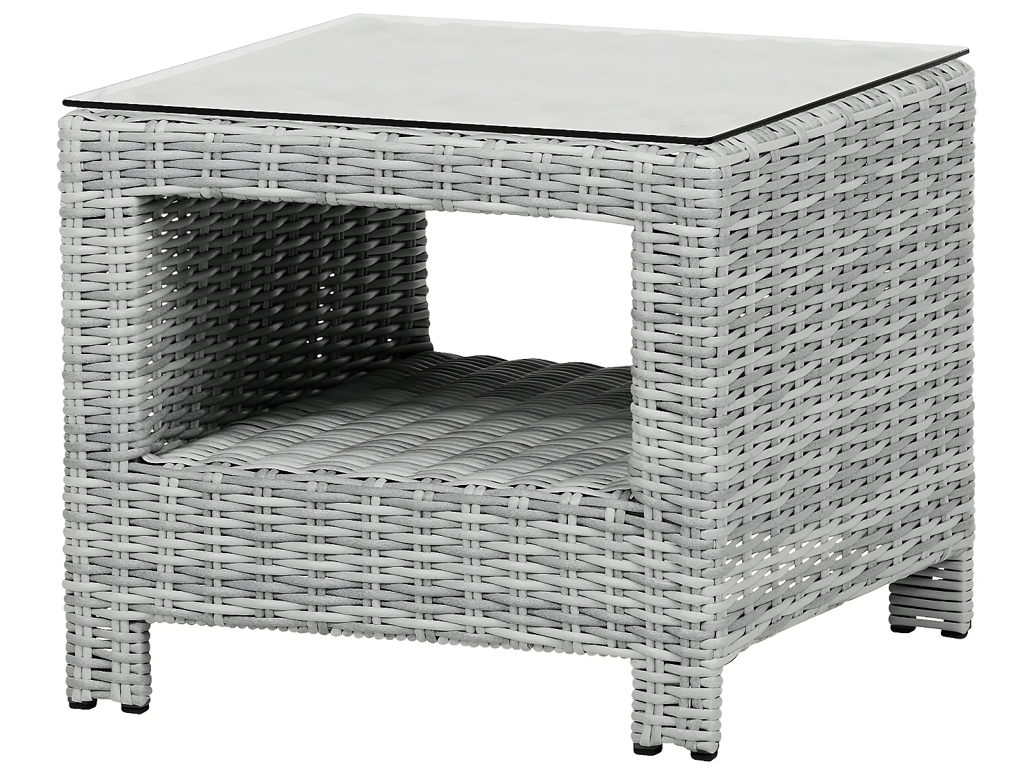 Vinor sidetable, met glasplaat, zand.