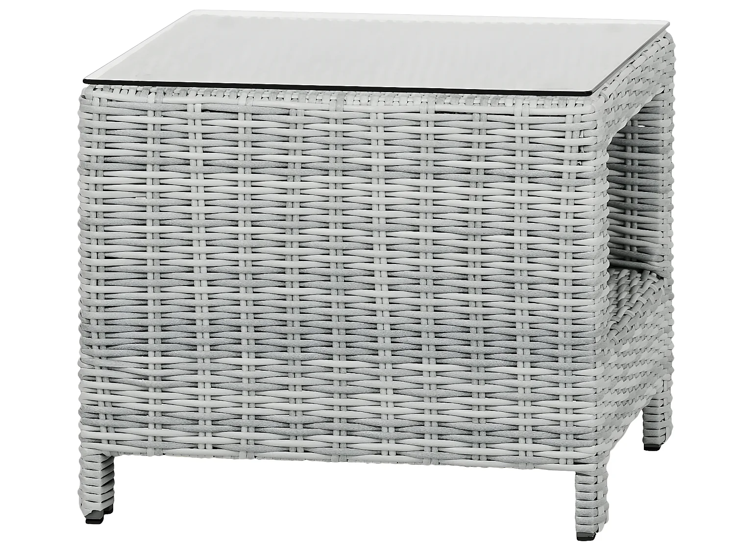 Vinor sidetable, met glasplaat, zand.