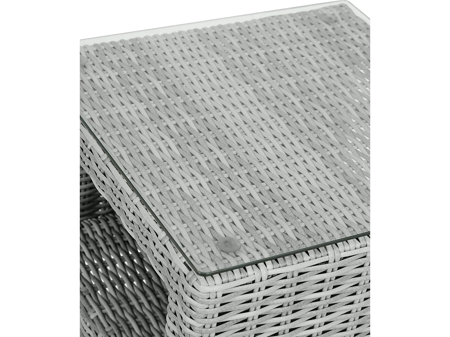 Vinor sidetable, met glasplaat, zand.