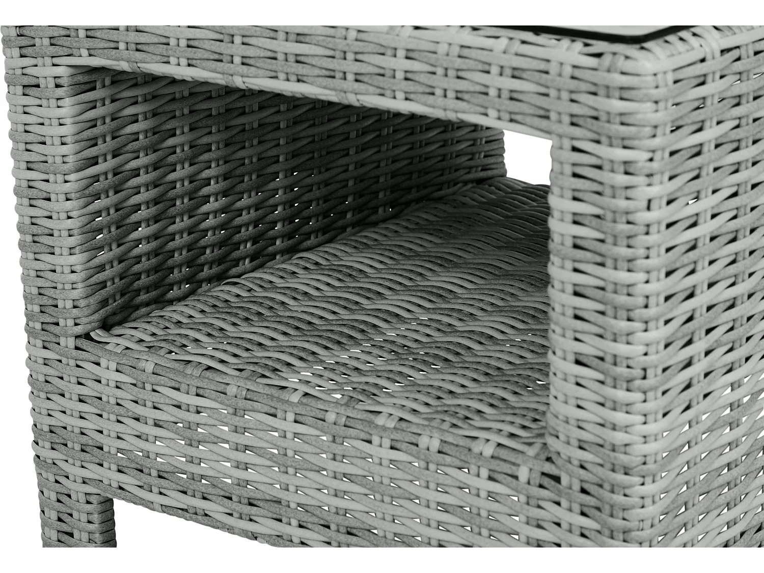 Vinor sidetable, met glasplaat, zand.