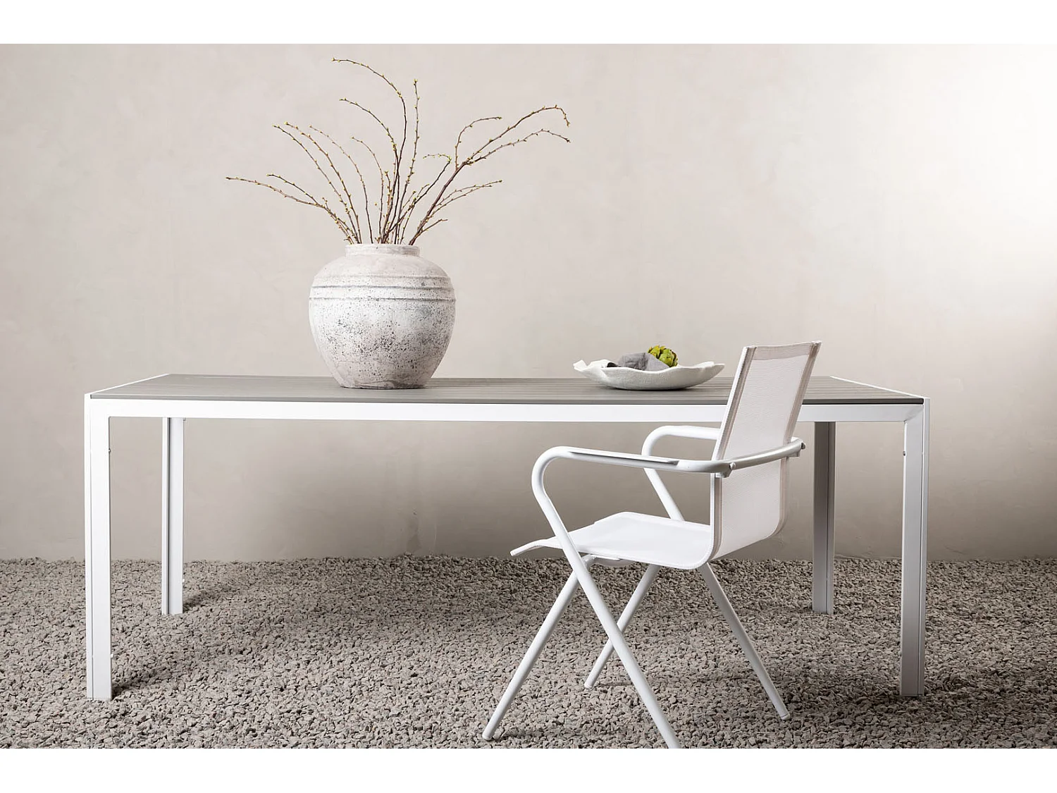 Table de Jardin "Break" 205cm Gris