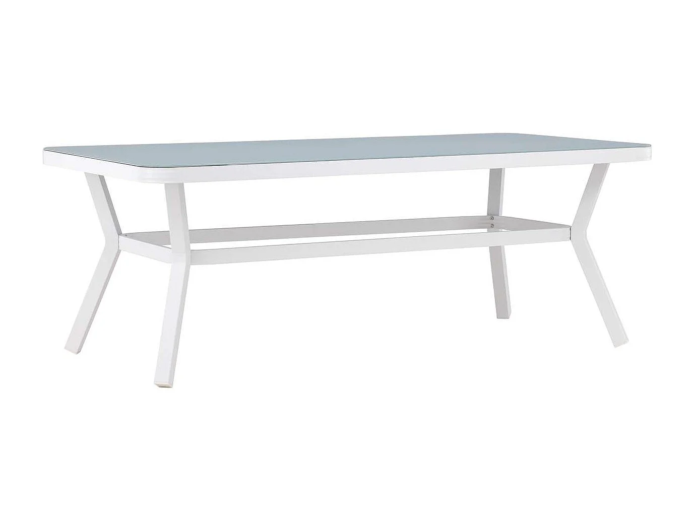 Massa eettafel tuin wit.