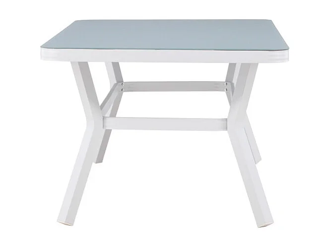 Table de Jardin "Virya" 200cm Blanc & Gris