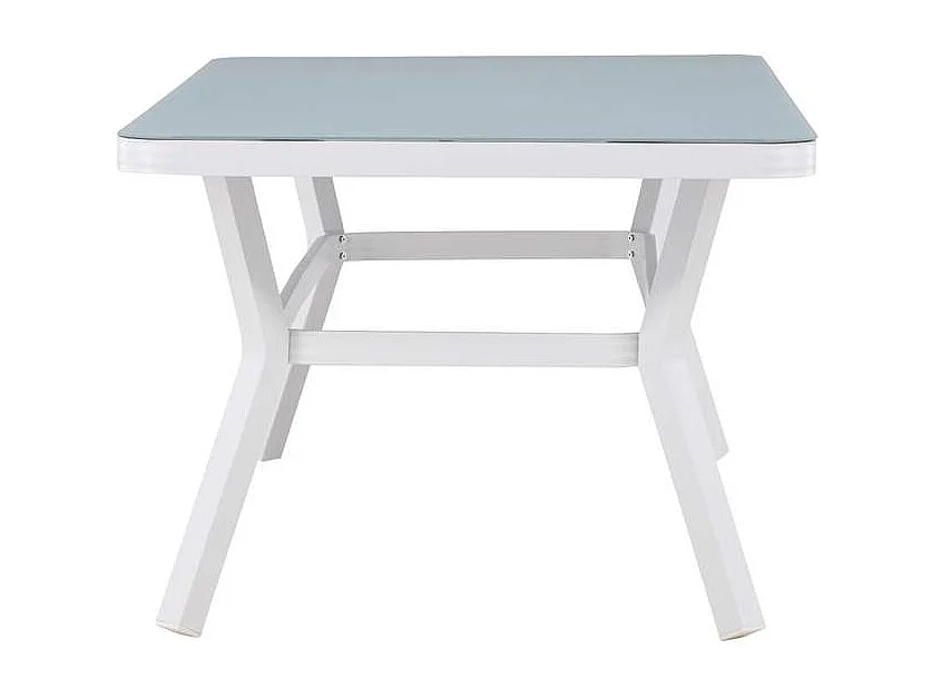 Table de Jardin "Virya" 200cm Blanc & Gris