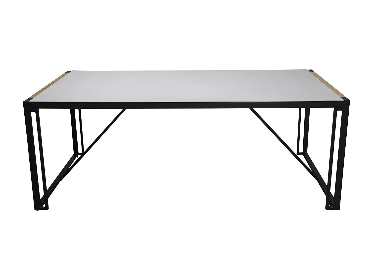 Table de Jardin en Verre "Texas" 200cm Gris