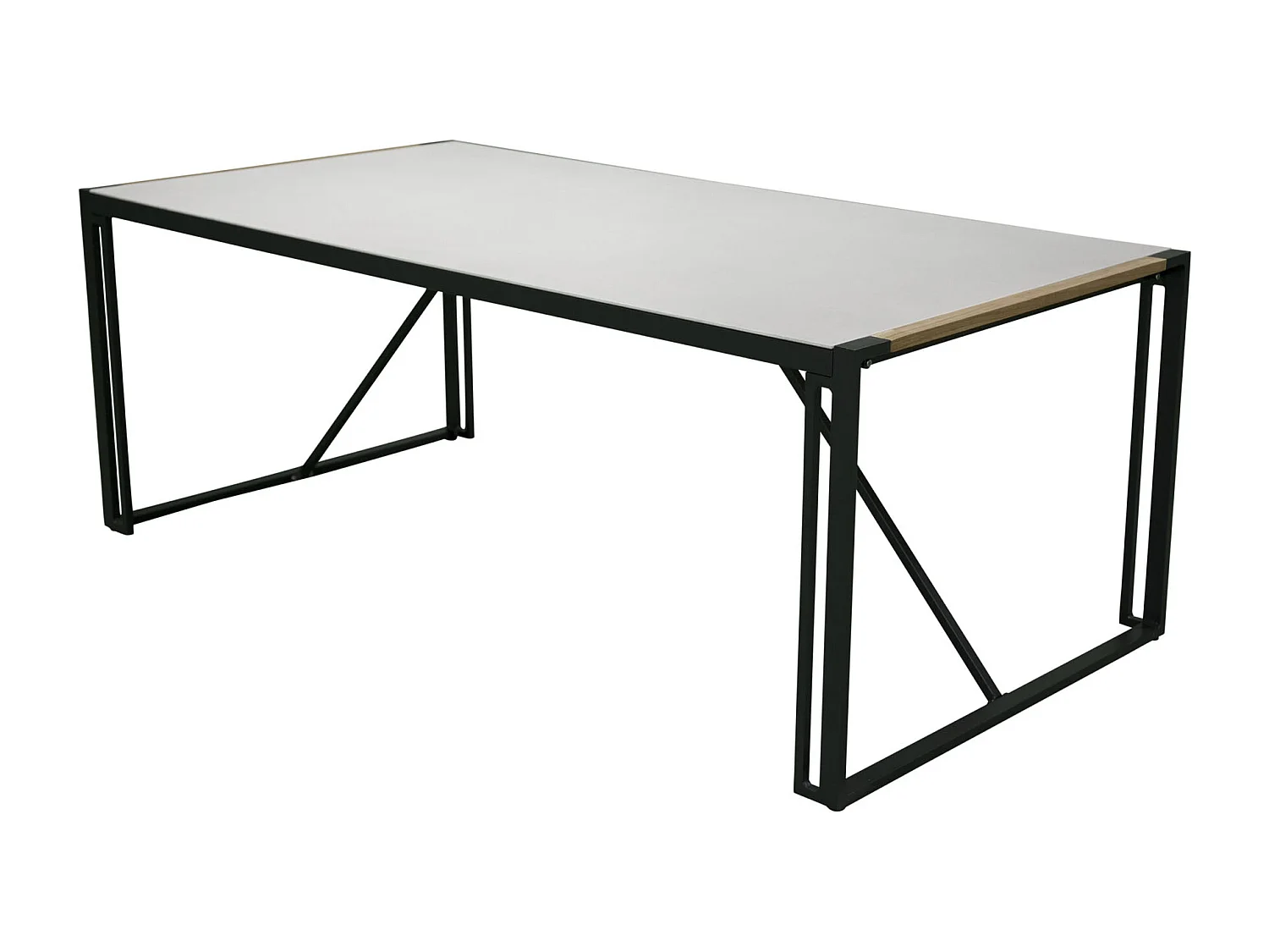 Table de Jardin en Verre "Texas" 200cm Gris