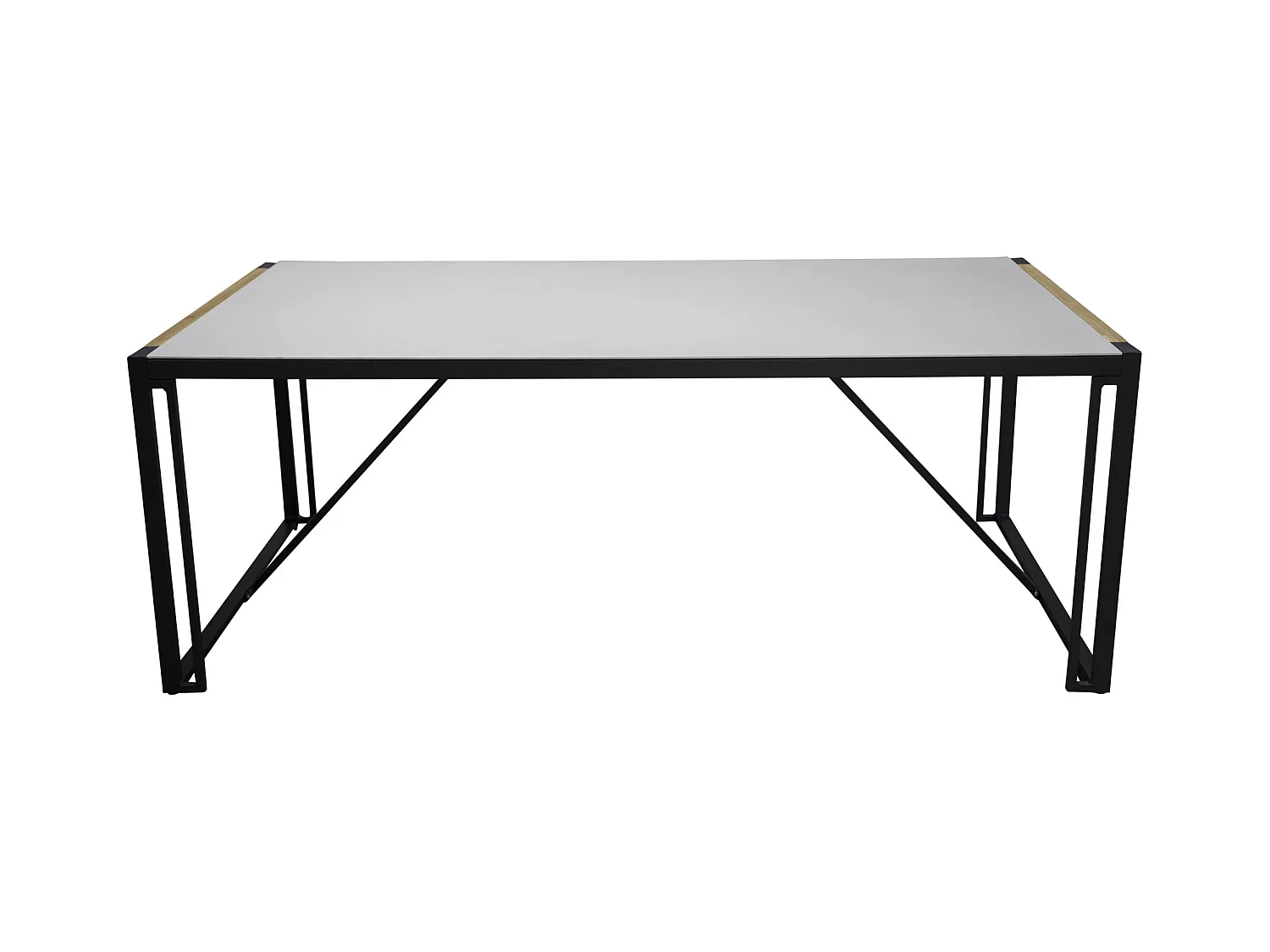 Table de Jardin en Verre "Texas" 200cm Gris