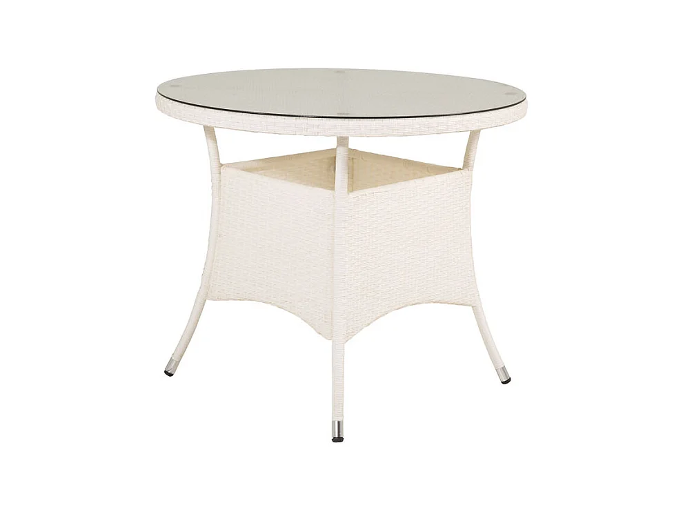 Volta eettafel tuin Ø90cm wit.