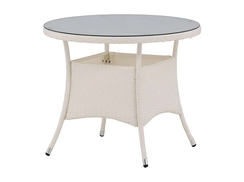 Volta eettafel tuin Ø90cm wit.