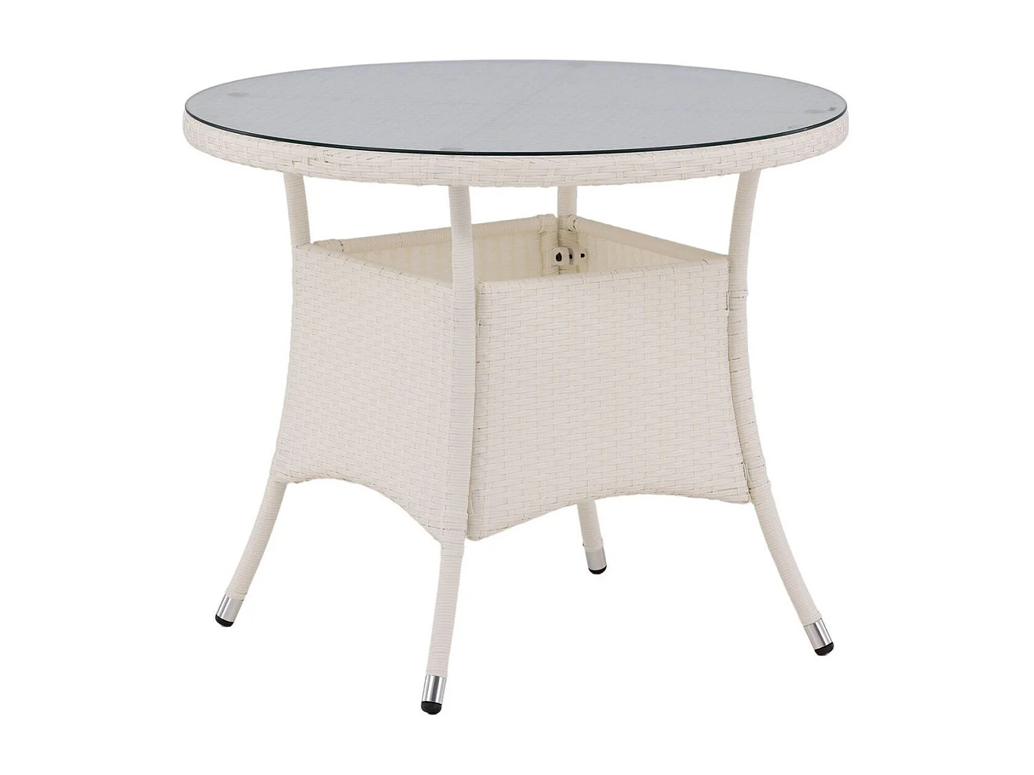 Table de Jardin Ronde "Volta" 90cm Blanc