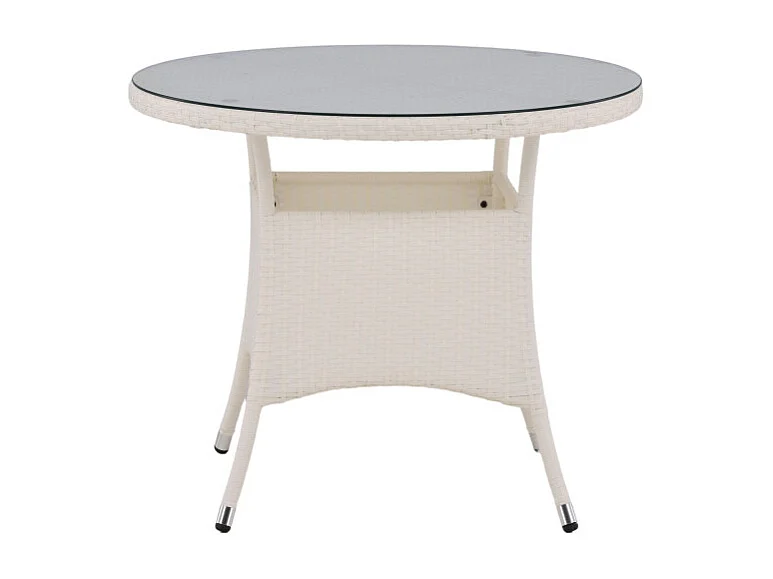 Table de Jardin Ronde "Volta" 90cm Blanc