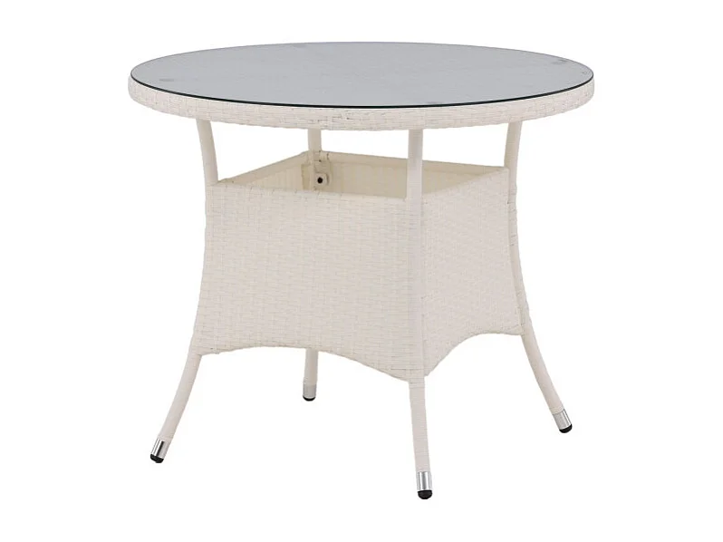 Table de Jardin Ronde "Volta" 90cm Blanc