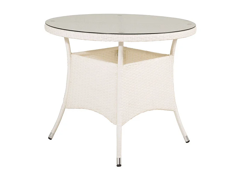 Volta eettafel tuin Ø90cm wit.