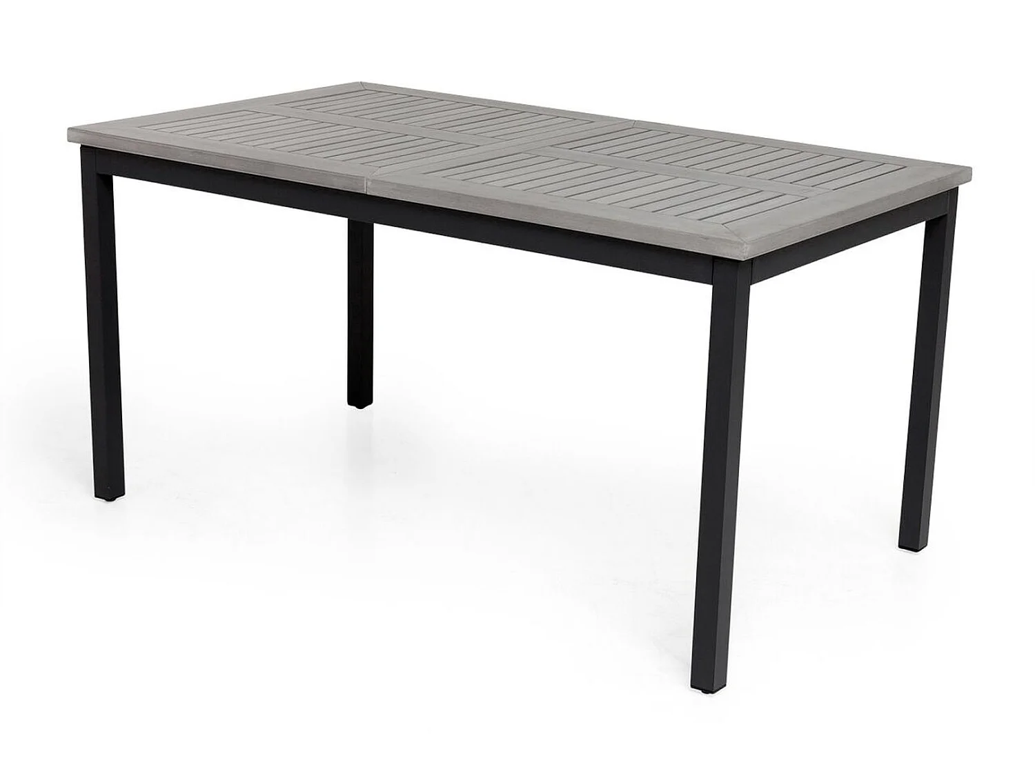 Albany eettafel tuin incl. extra blad 160, 240 cm zwartgrijs.