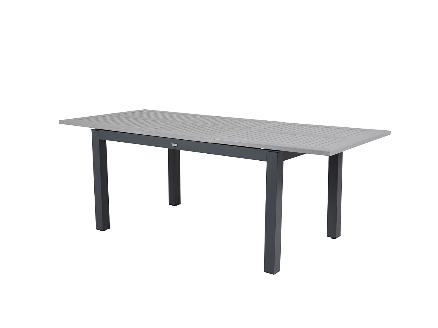 Albany eettafel tuin incl. extra blad 160, 240 cm zwartgrijs.