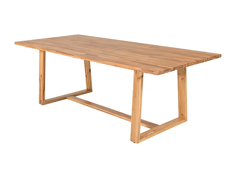 Plankton eettafel tuin teak look, geolied.