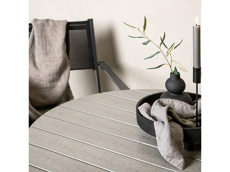 Table de Jardin Ronde "Break" 90cm Gris