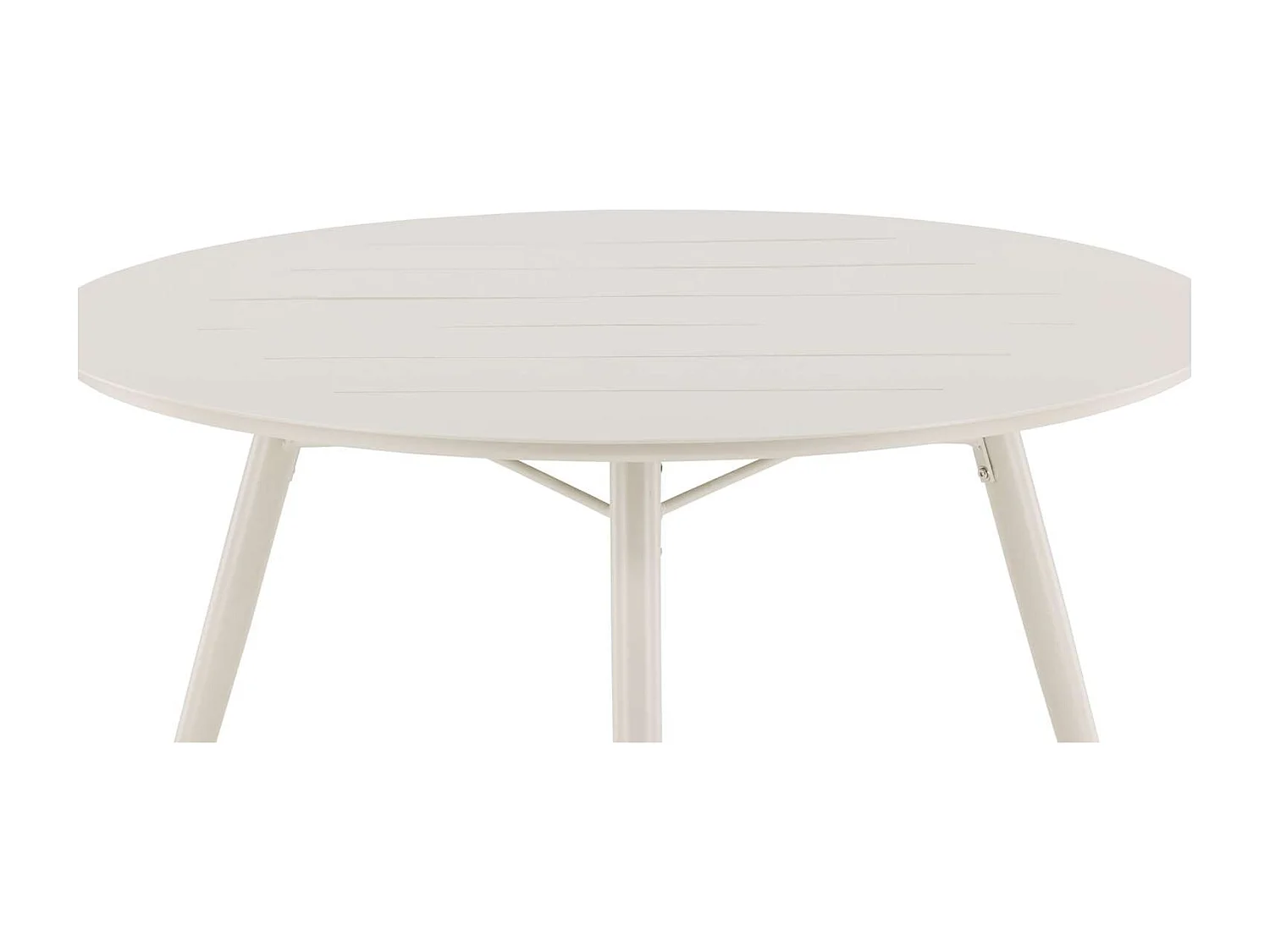 Table de Jardin Ronde Design "Lina" 120cm Beige