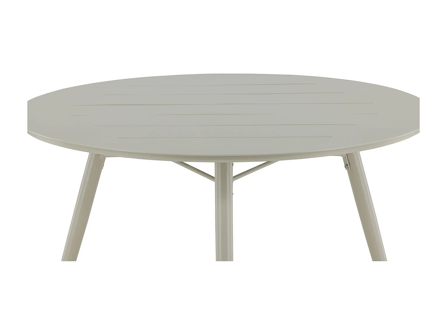 Table de Jardin Ronde Design "Lina" 120cm Beige