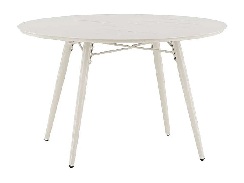 Table de Jardin Ronde Design "Lina" 120cm Beige