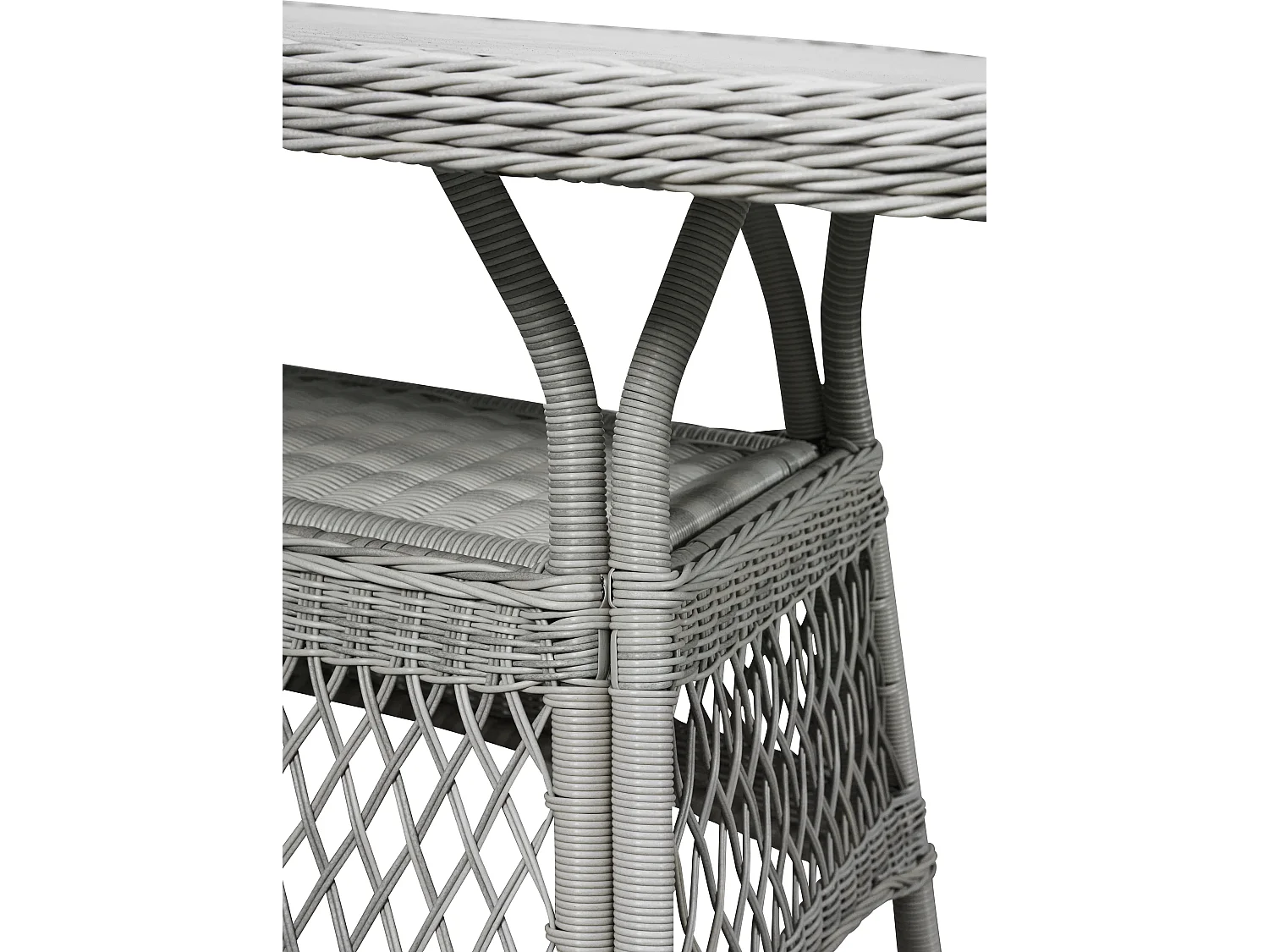 Hvalo Table de jardin 165 x 90 cm, avec plateau en verre, couleur sable.