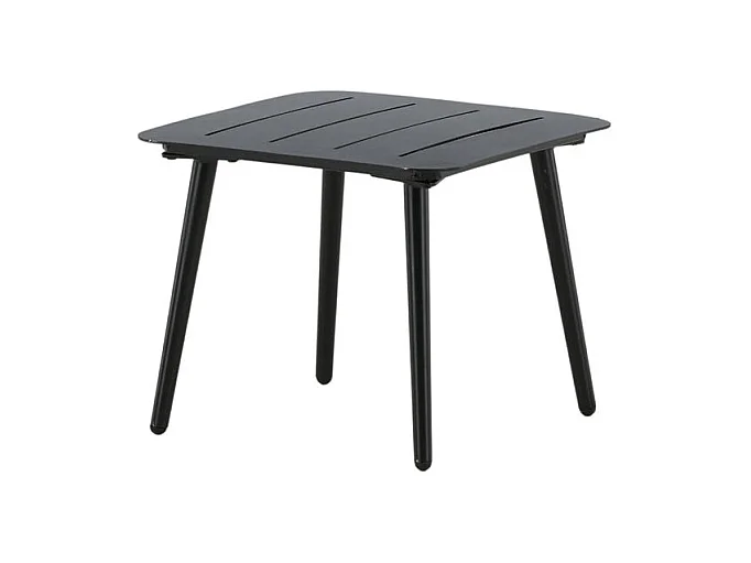 Table d'Appoint de Jardin Carrée "Lina" 40cm Noir