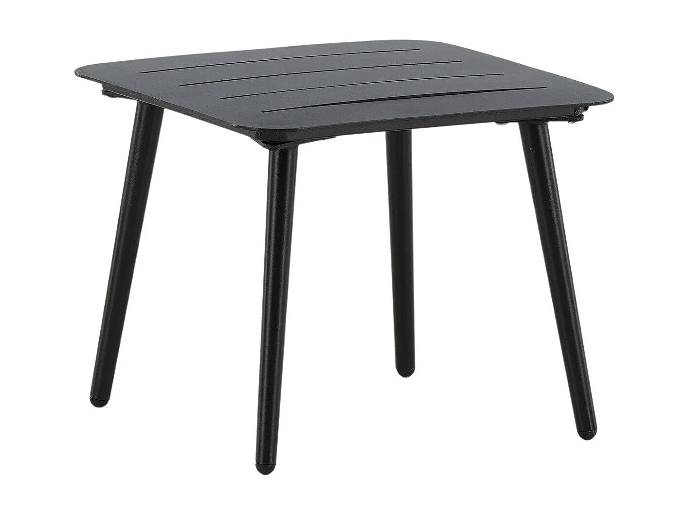 Table d'Appoint de Jardin Carrée "Lina" 40cm Noir