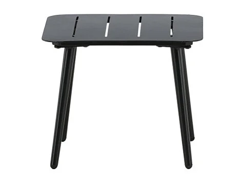 Table d'Appoint de Jardin Carrée "Lina" 40cm Noir