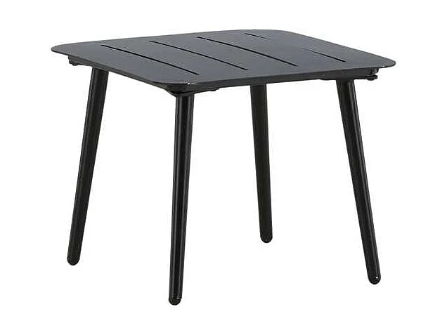 Table d'Appoint de Jardin Carrée "Lina" 40cm Noir