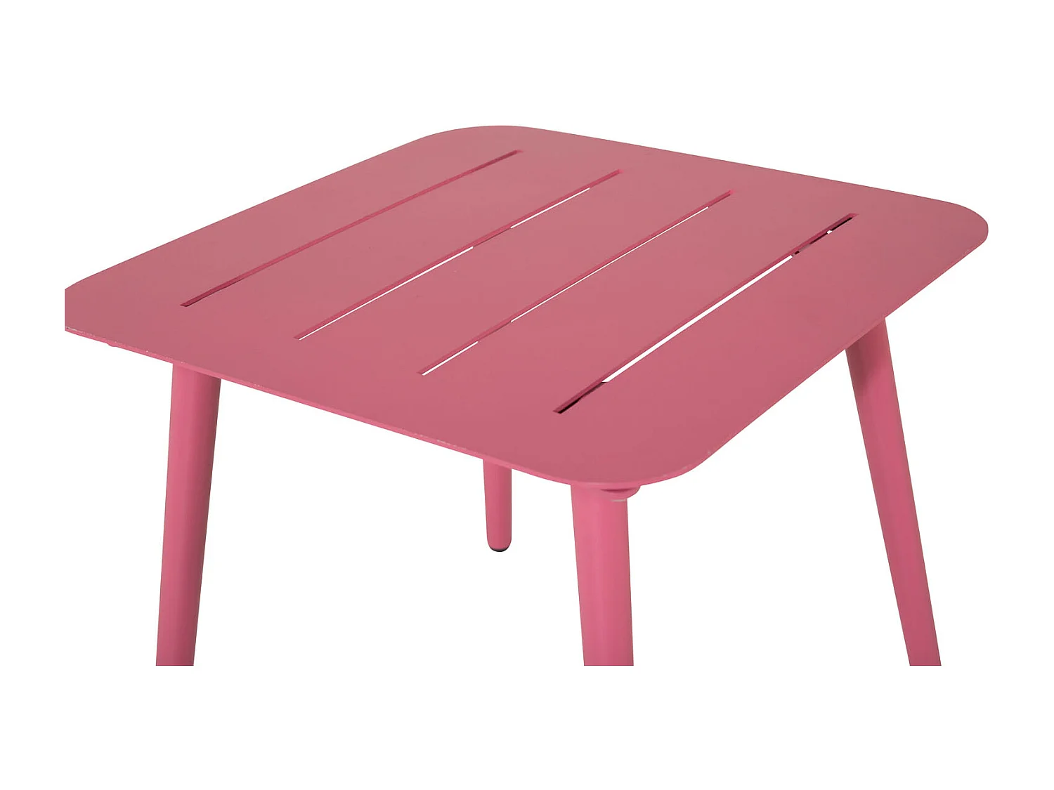 Table d'Appoint de Jardin Carrée "Lina" 40cm Rose