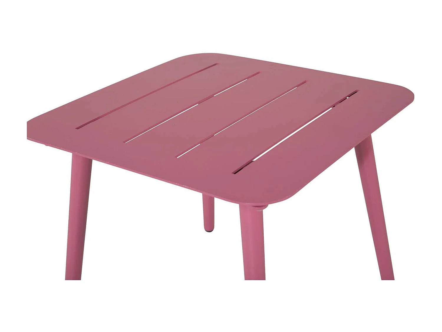 Table d'Appoint de Jardin Carrée "Lina" 40cm Rose