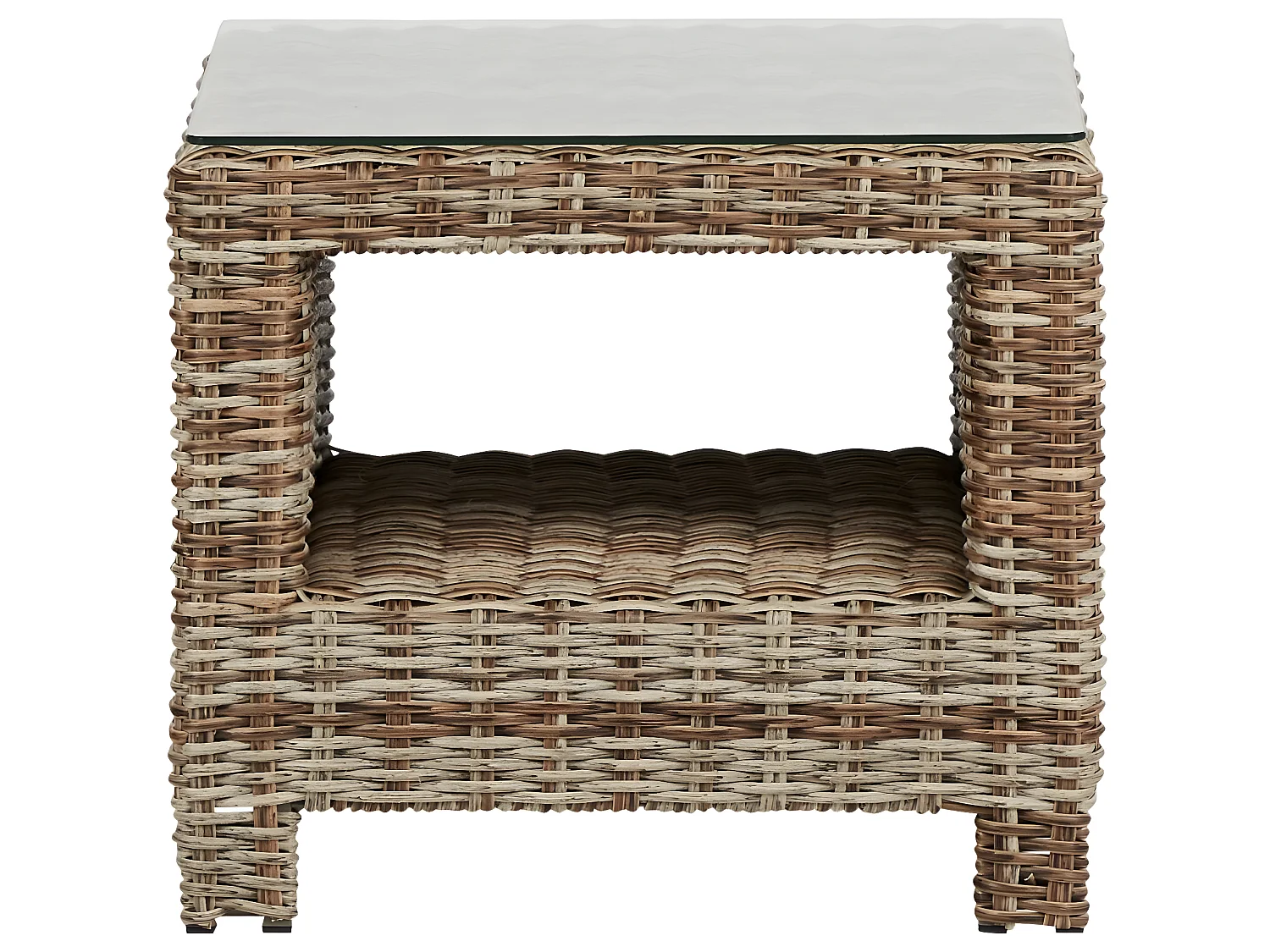 Gram Table d'appoint, avec plateau en verre, teinte naturelle.