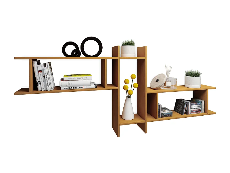 Wall Rack Sirola Book H. 80 x W. 188 x D. 20 cm