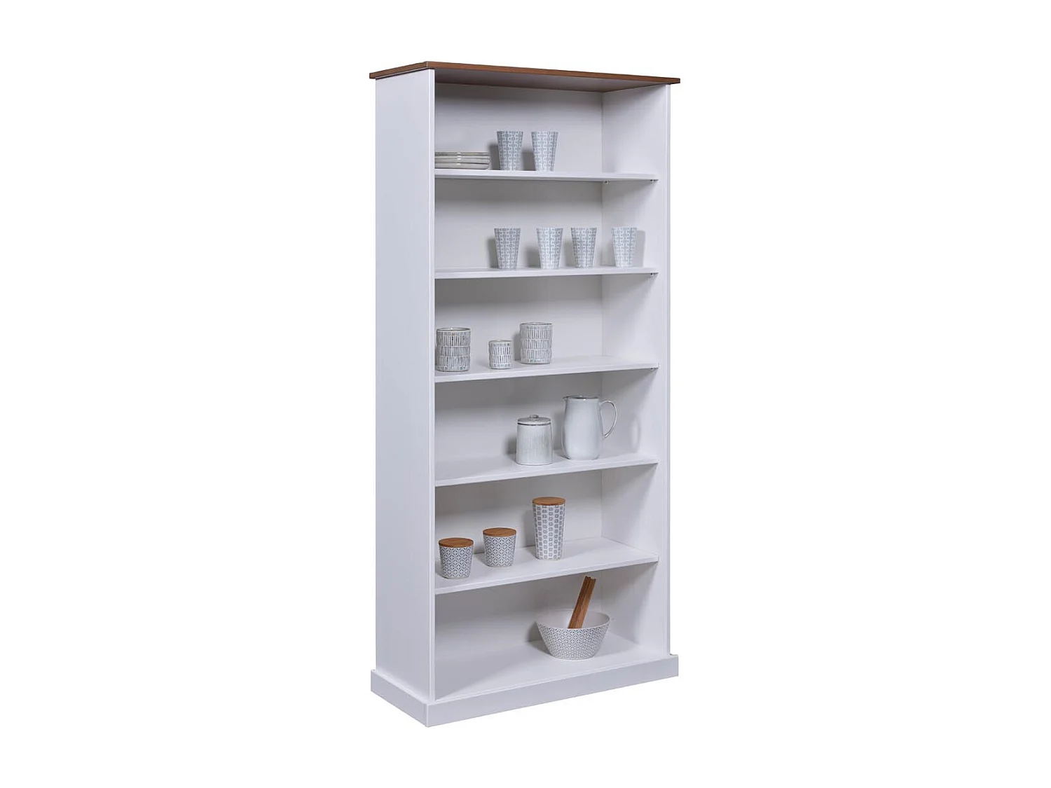 Étagère 5 Niveaux Design "Takao" 194cm Blanc