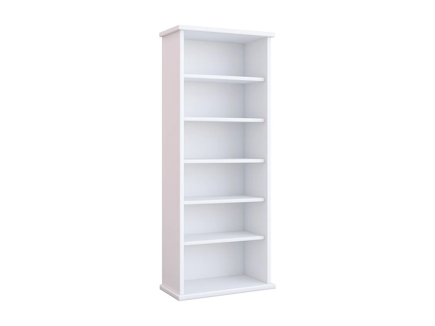 CD / DVD Media Shelf Vetro White H. 92 x W. 31 x D. 18 cm
