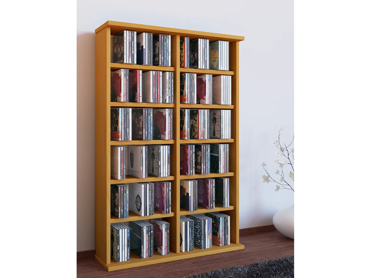 Holz CD DVD Stand Regal Schrank Ständer Ronul