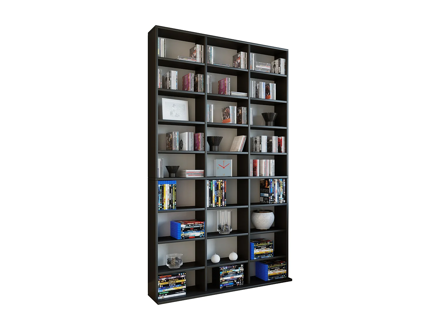 Stand Rack Megosa Black H. 181 x W. 102 x D. 23 cm