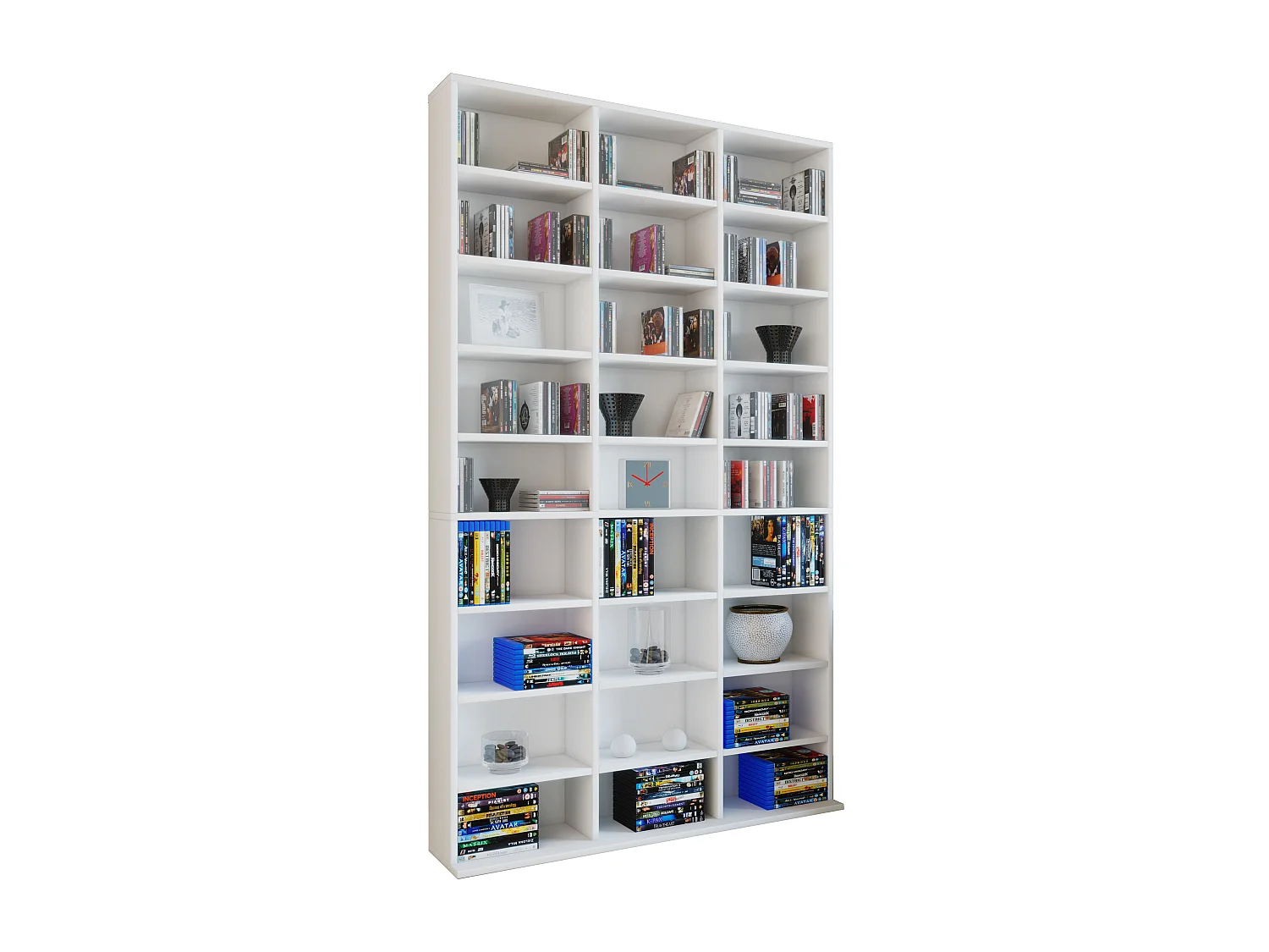 Stand Rack Megosa White H. 181 x W. 102 x D. 23 cm