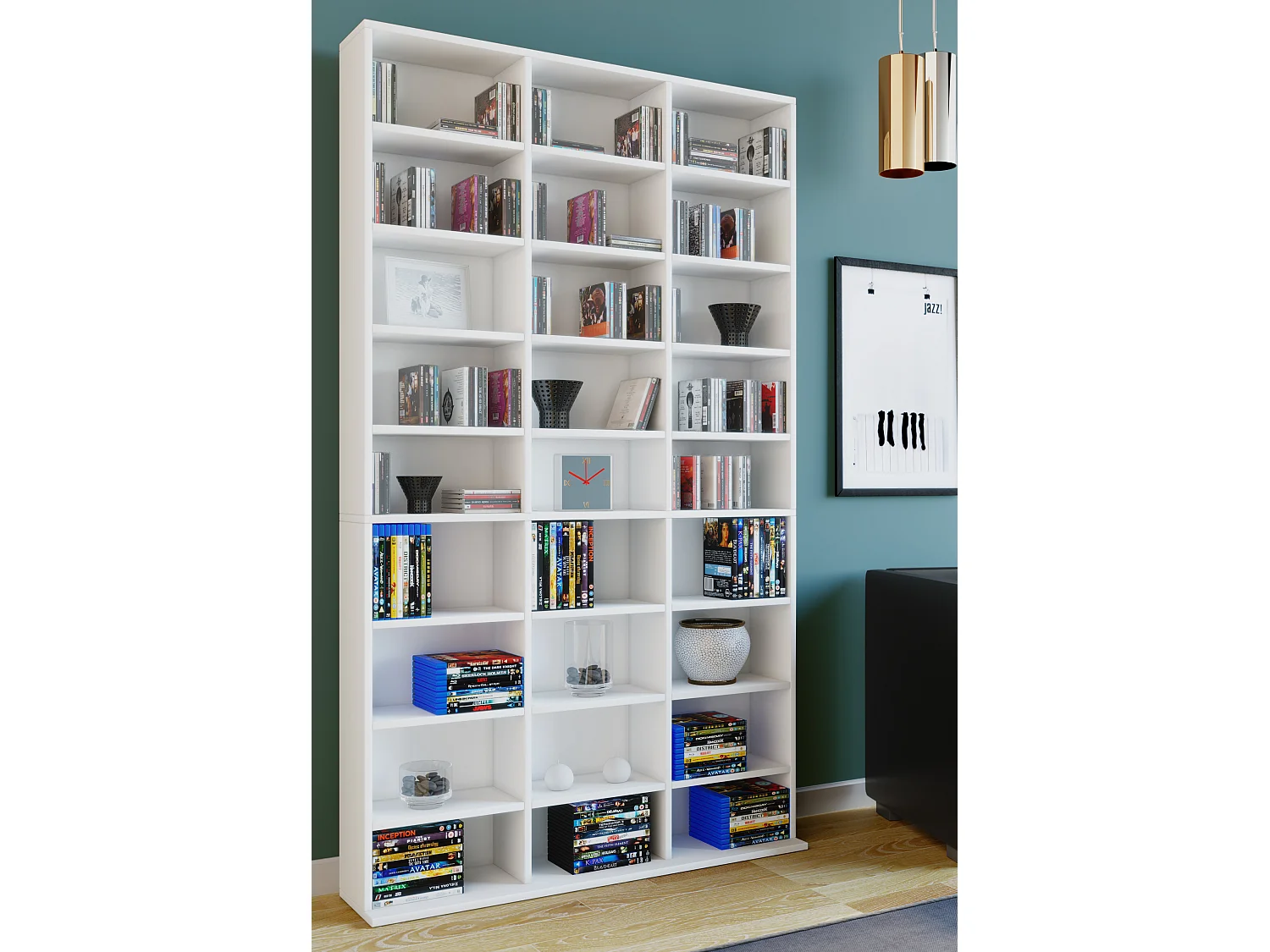 Stand Rack Megosa White H. 181 x W. 102 x D. 23 cm