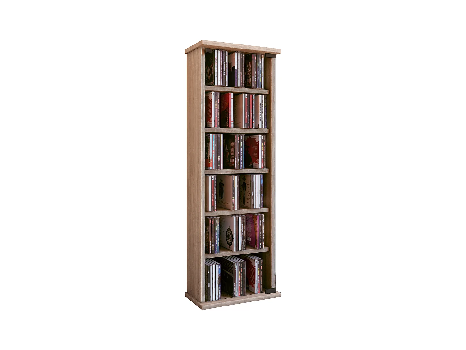 Holz CD DVD Stand Regal Schrank Vetro Glastür