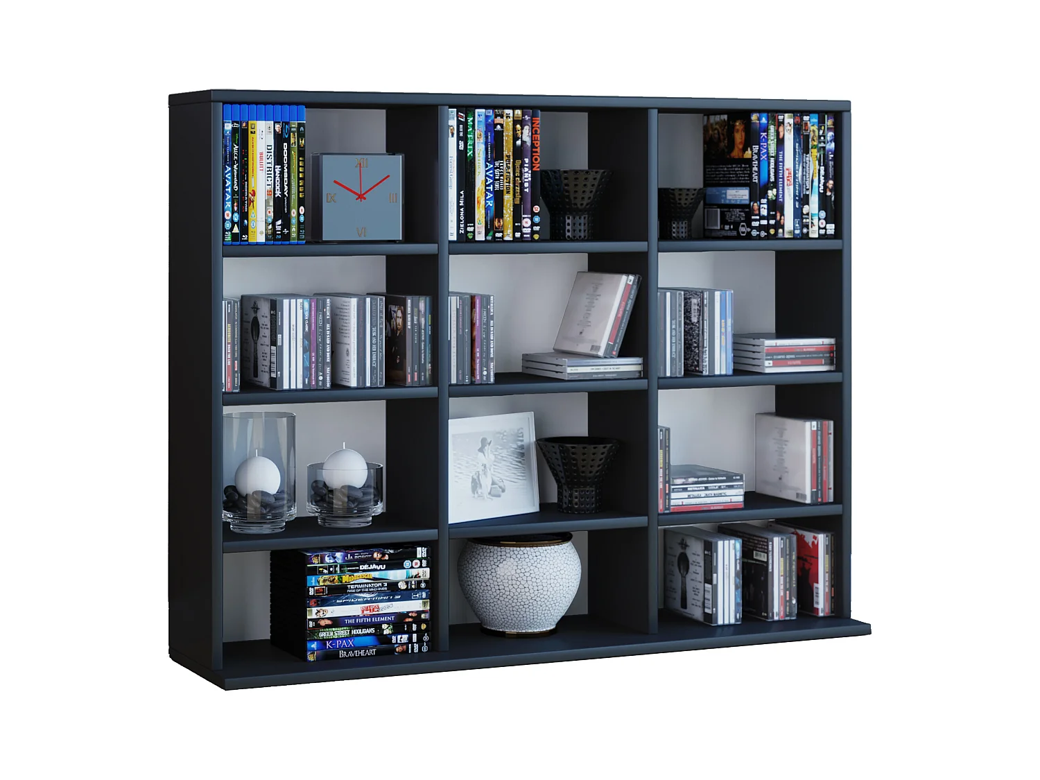Stand Rack Megosa Black H. 82 x W. 102 x D. 23 cm