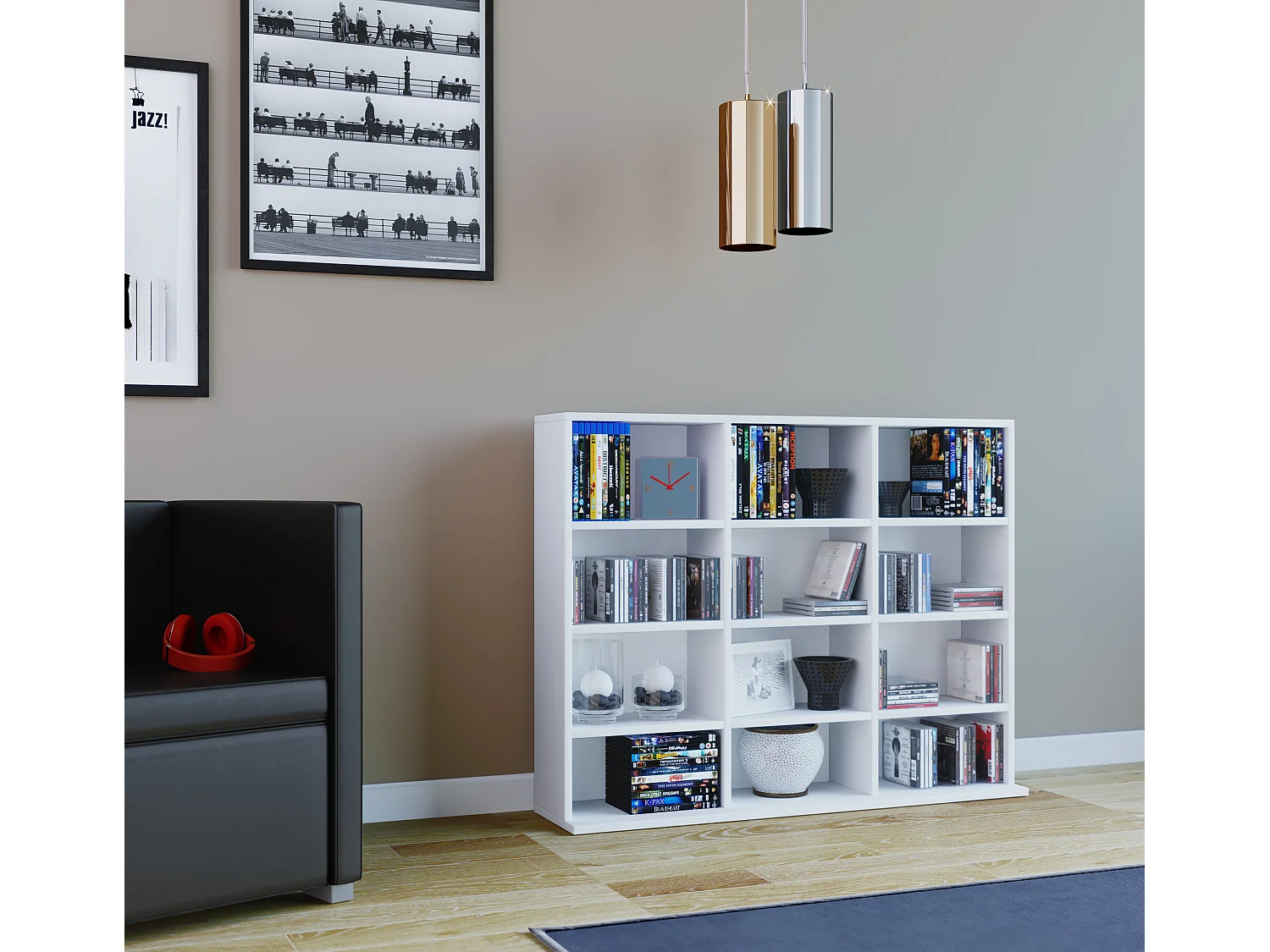 Stand Rack Megosa White H. 82 x W. 102 x D. 23 cm