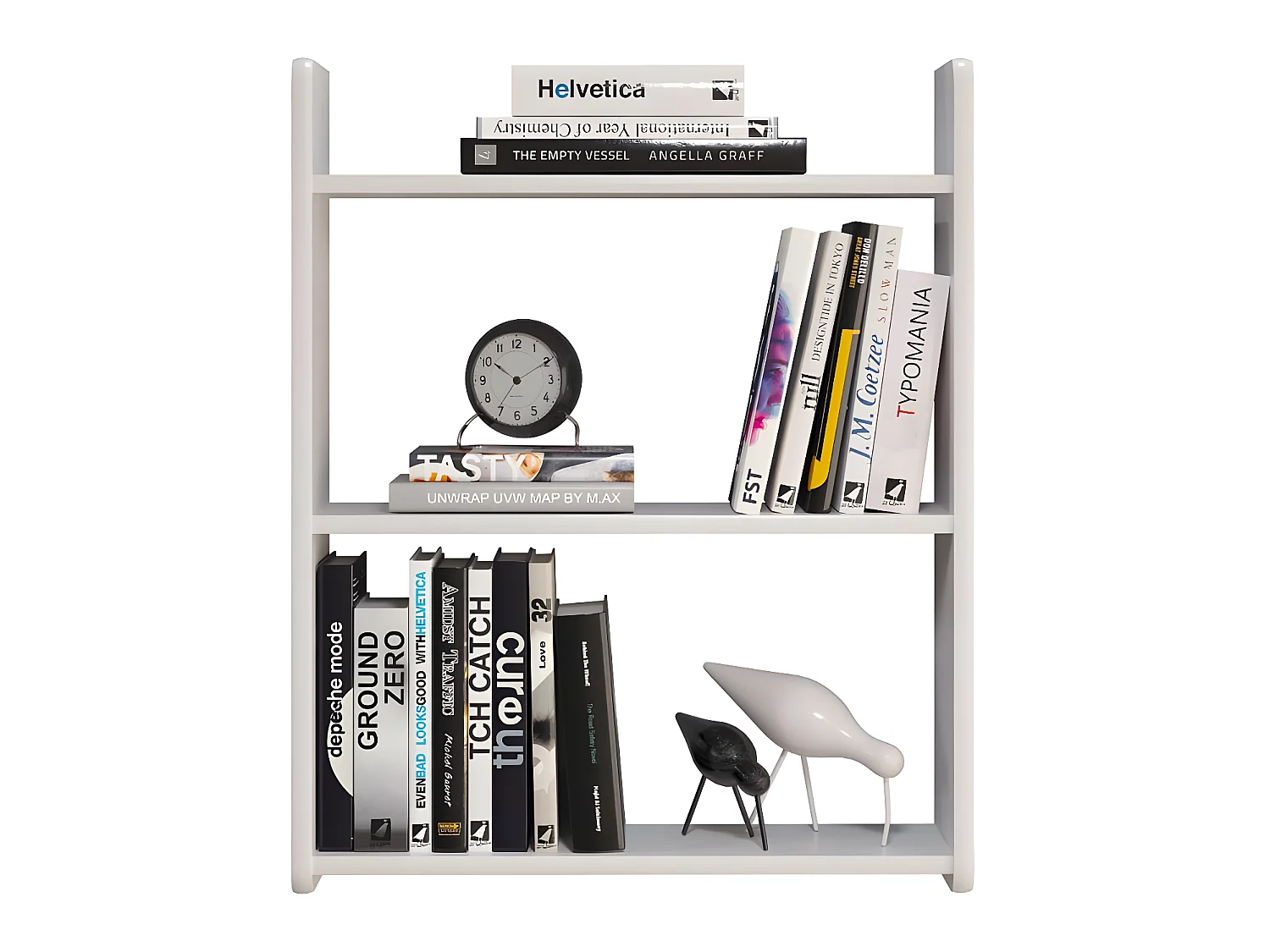 Mestre bibliothèque étagère blanc.