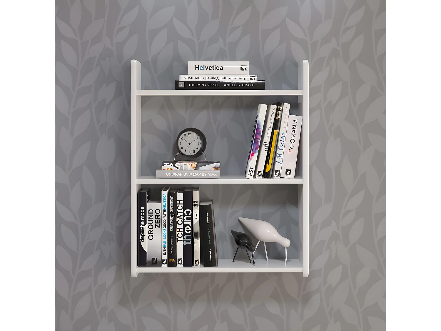 Mestre bibliothèque étagère blanc.