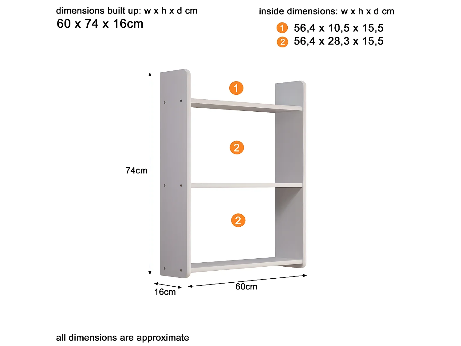 Mestre bibliothèque étagère blanc.