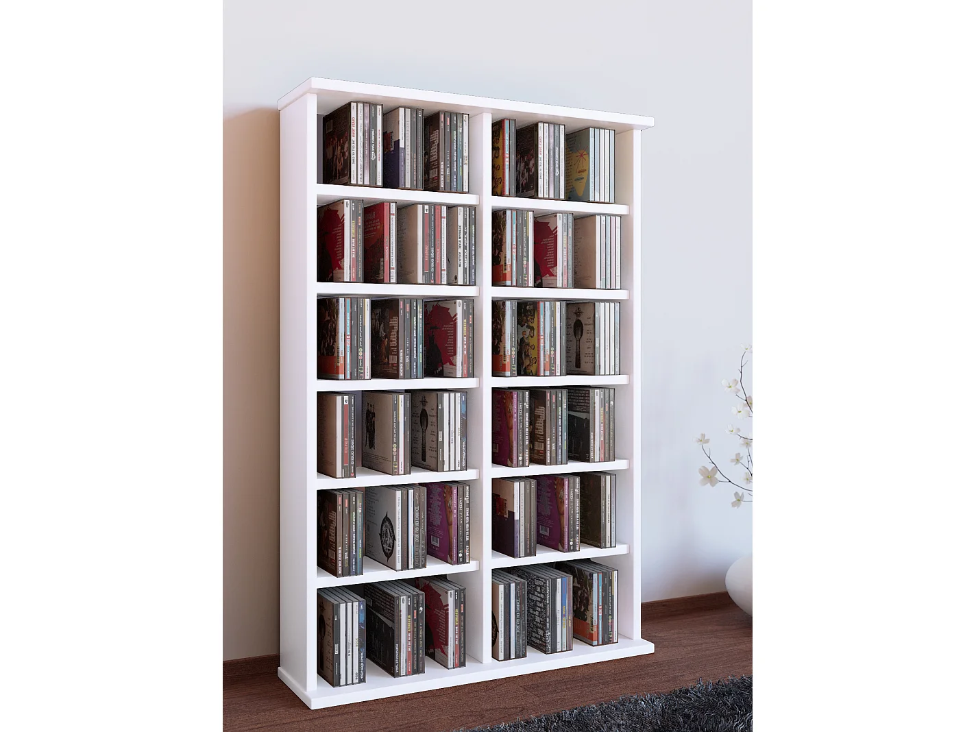 Holz CD DVD Stand Regal Schrank Ständer Ronul