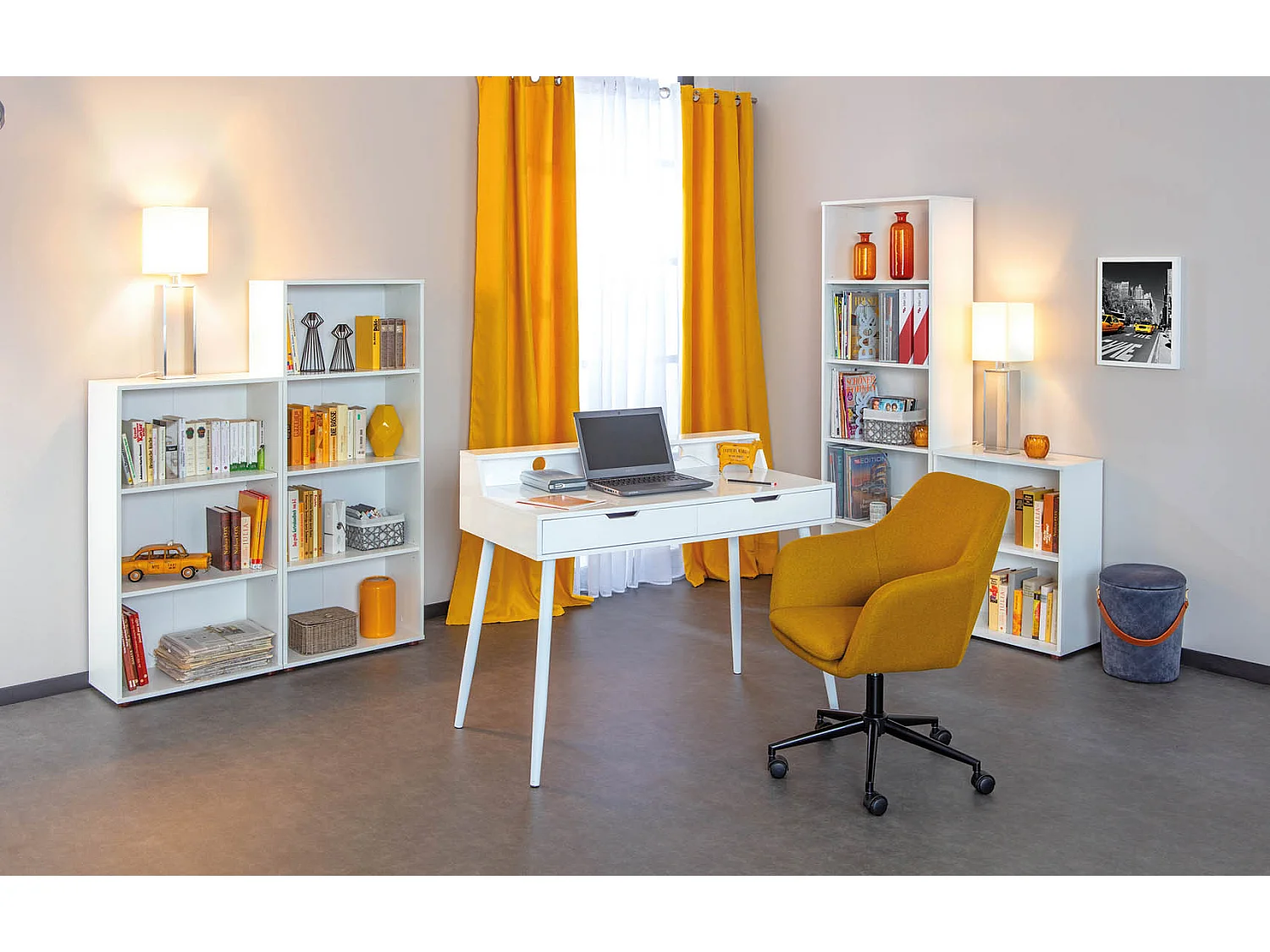 Ace Étagère 3 tablettes de rangement, blanc.