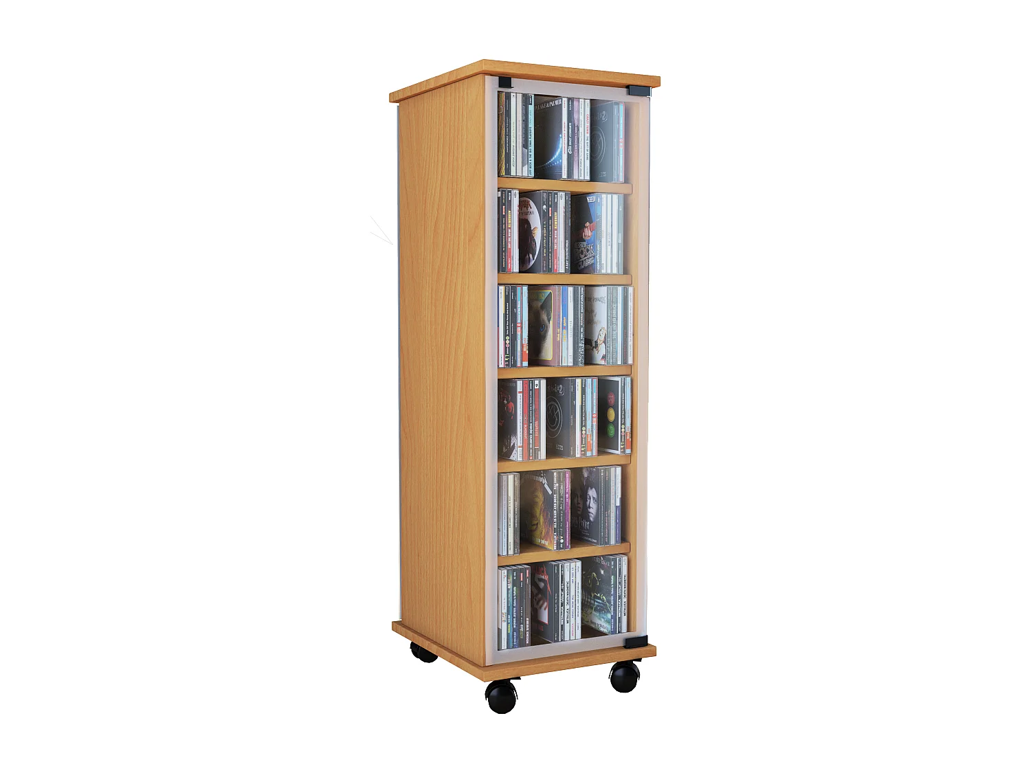 CD / DVD Media Shelf Valenza Book H. 98 x W. 31 x D. 35 cm